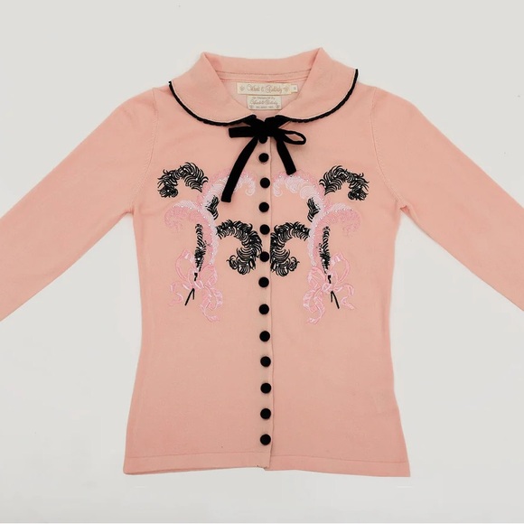 Peach Dita Cardigan - Picture 5 of 6